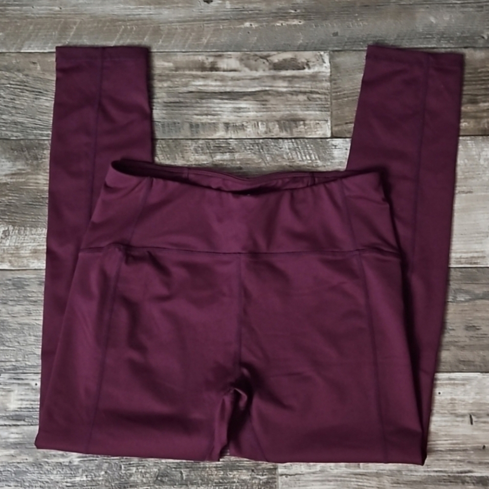 Queenieke Athletic Stretchy Yoga Gym Running Leggings Women's Lg EUC Activewear
